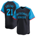 Boles C.Reds #21 Hunter Greene Player Navy Limited National League All-Star Game Stitched Jerseys