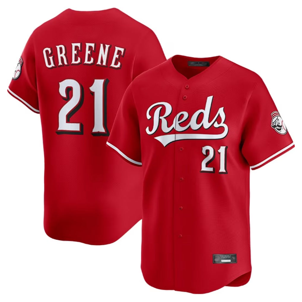 Boles C.Reds #21 Hunter Greene Player Red Home Limited Stitched Jerseys