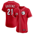 Boles C.Reds #21 Hunter Greene Player Red Limited Elite Home Game Stitched Jerseys
