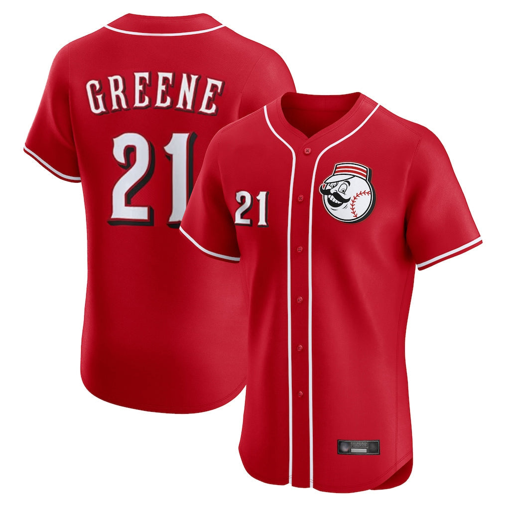 Boles C.Reds #21 Hunter Greene Player Red Limited Elite Home Game Stitched Jerseys