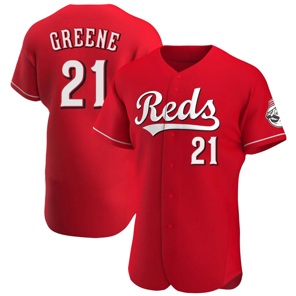 Boles C.Reds #21 Hunter Greene Player Red Limited Elite Home Stitched Jerseys