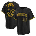 Boles C.Reds #29 TJ Friedl Player Black Snake Skin City Home Stitched Jerseys