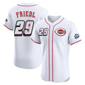 Boles C.Reds #29 TJ Friedl Player White Speedway Classic Limited Elite Home Stitched Jerseys