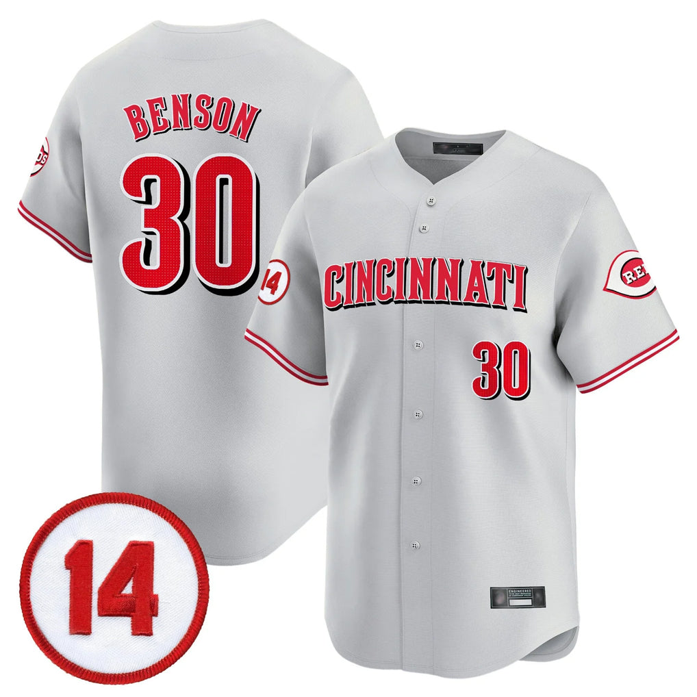 Boles C.Reds #30 Ken Griffey Player Gray Vapor Premier Limited Home Stitched Jerseys