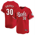 Boles C.Reds #30 Ken Griffey Player Red Home Limited Stitched Jerseys