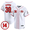 Boles C.Reds #30 Ken Griffey Player White Vapor Premier Limited Home Stitched Jerseys