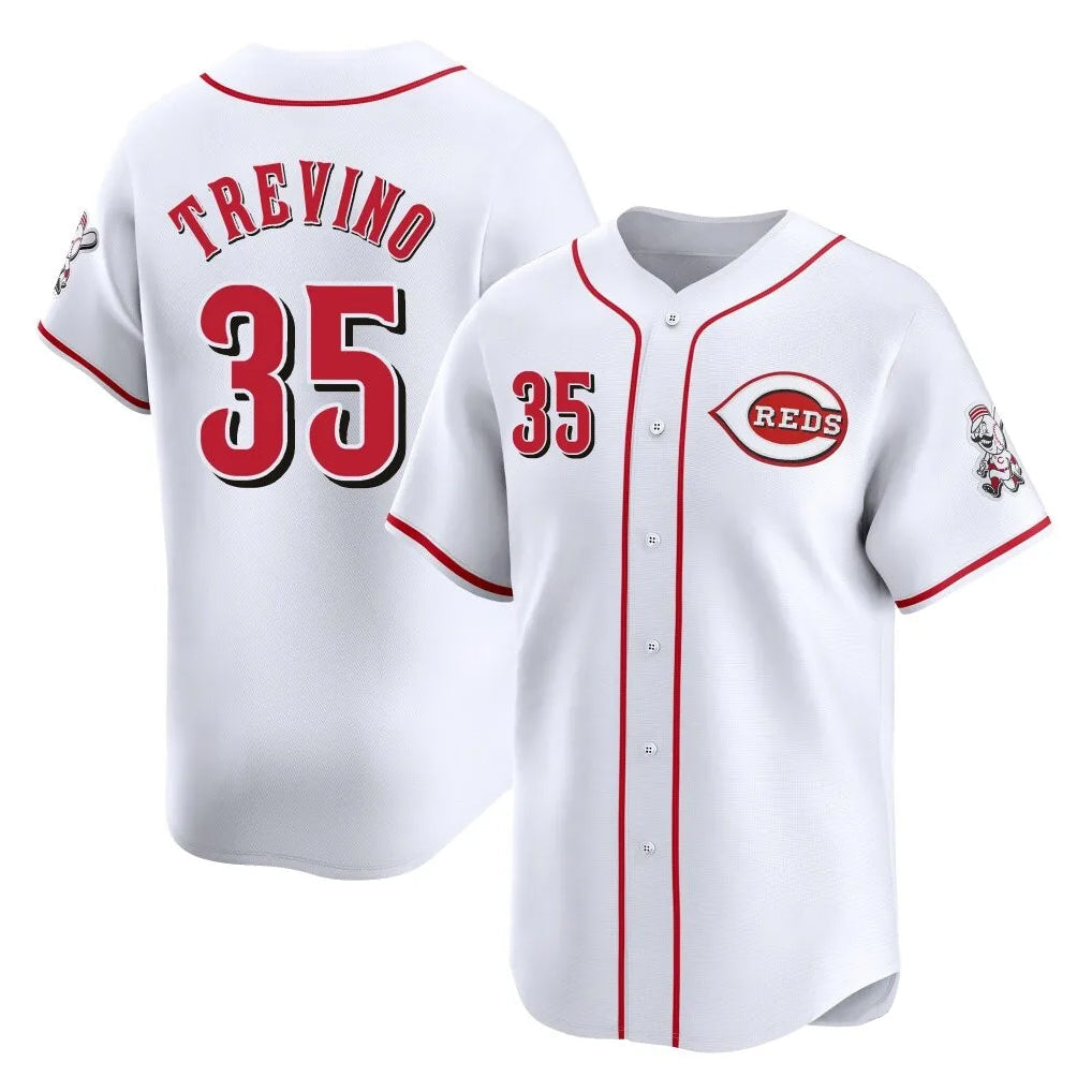 Boles C.Reds #35 Jose Trevino Player White Home Limited Stitched Jerseys