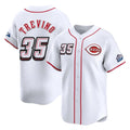 Boles C.Reds #35 Jose Trevino Player White Speedway Classic Home Limited Stitched Jerseys
