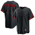 Boles C.Reds #37 Tyler Stephenson Player Black City Connect Home Game Stitched Jerseys