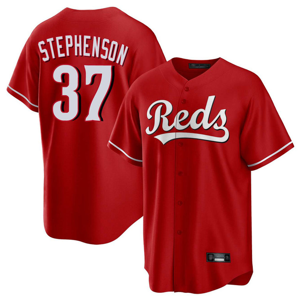 Boles C.Reds #37 Tyler Stephenson Player Red Home Game Stitched Jerseys