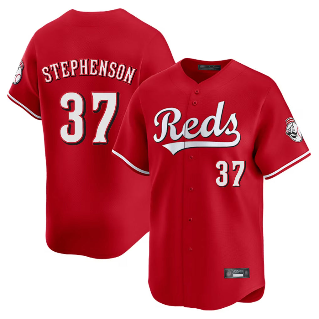 Boles C.Reds #37 Tyler Stephenson Player Red Home Limited Stitched Jerseys