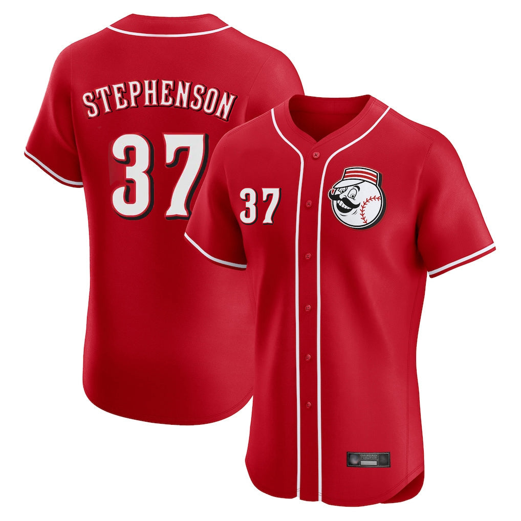 Boles C.Reds #37 Tyler Stephenson Player Red Limited Elite Home Game Stitched Jerseys
