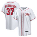 Boles C.Reds #37 Tyler Stephenson Player White Game Home Stitched Jerseys
