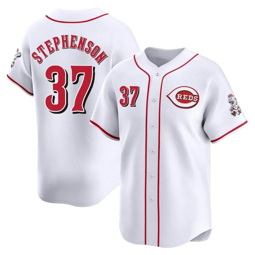 Boles C.Reds #37 Tyler Stephenson Player White Home Limited Stitched Jerseys