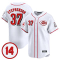 Boles C.Reds #37 Tyler Stephenson Player White Vapor Premier Limited Home Stitched Jerseys