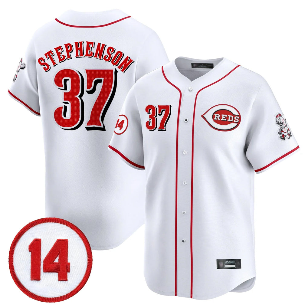 Boles C.Reds #37 Tyler Stephenson Player White Vapor Premier Limited Home Stitched Jerseys