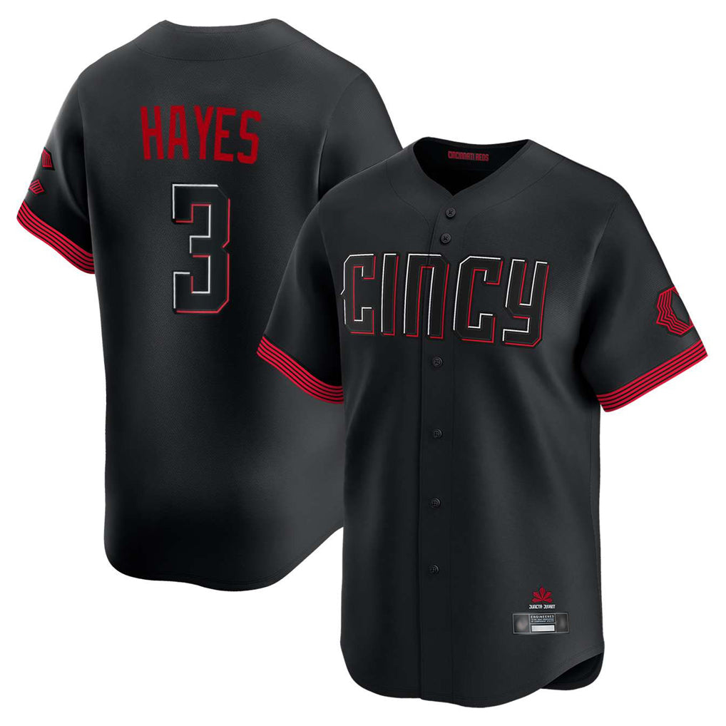 Boles C.Reds #3 Ke'Bryan Hayes Player Black City Connect Home Limited Stitched Jerseys