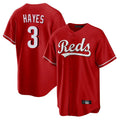 Boles C.Reds #3 Ke'Bryan Hayes Player Red Home Game Stitched Jerseys