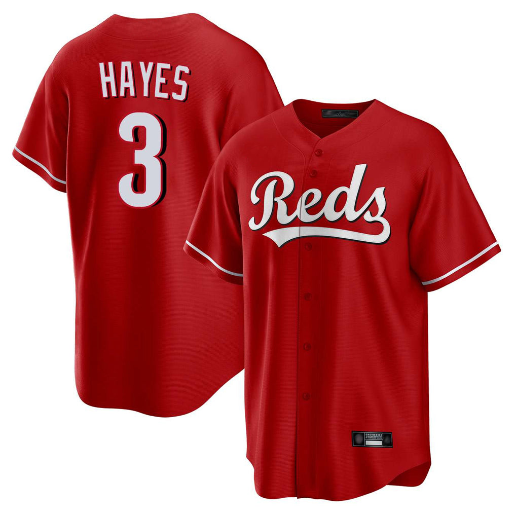 Boles C.Reds #3 Ke'Bryan Hayes Player Red Home Game Stitched Jerseys