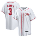 Boles C.Reds #3 Ke'Bryan Hayes Player White Game Home Stitched Jerseys