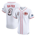 Boles C.Reds #3 Ke'Bryan Hayes Player White Speedway Classic Limited Elite Home Stitched Jerseys