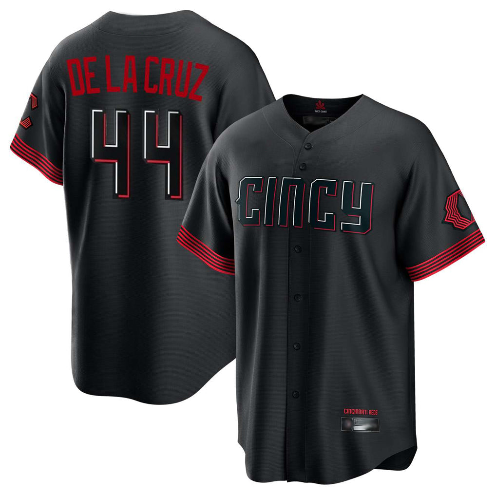Boles C.Reds #44 Elly De La Cruz Player Black City Connect Home Game Stitched Jerseys