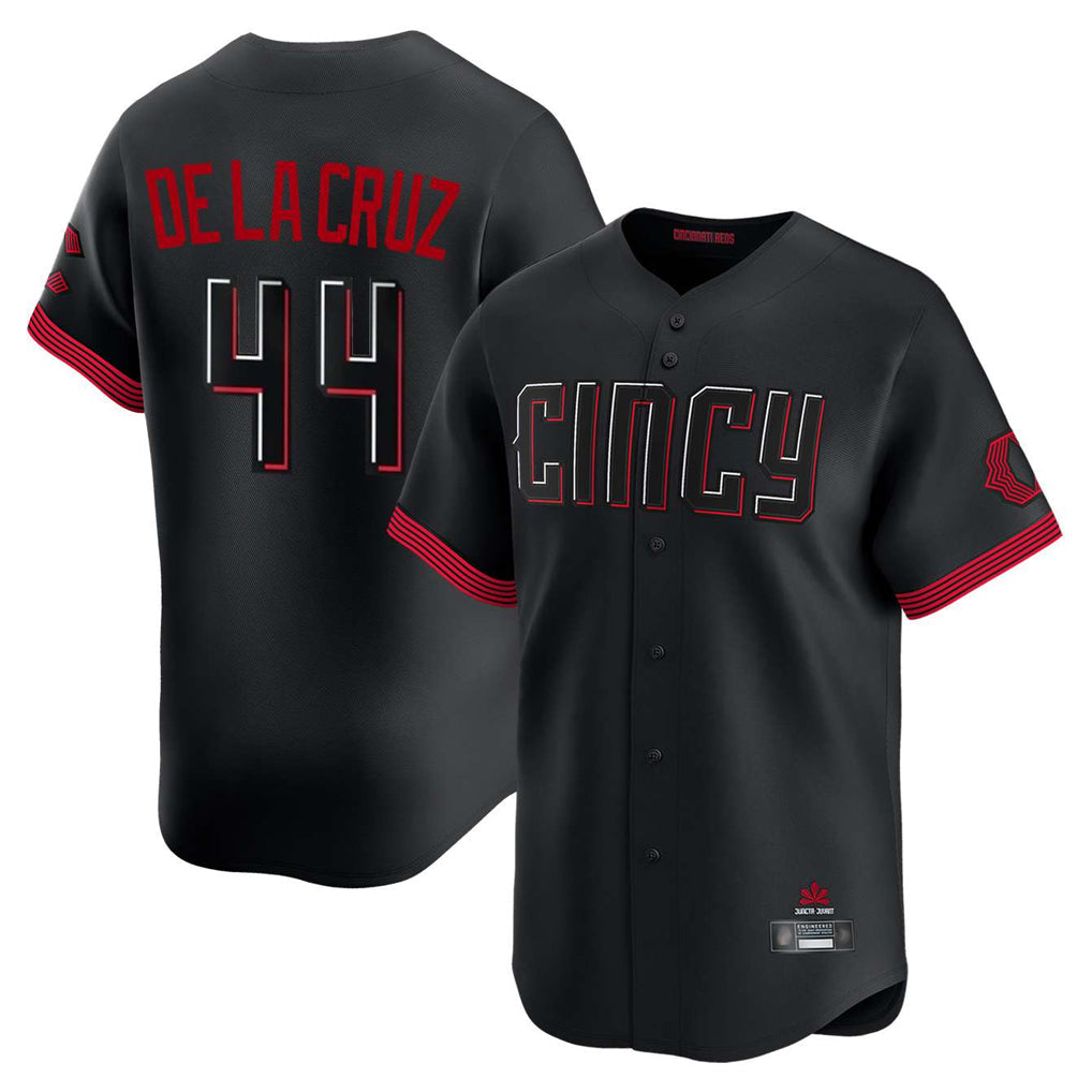 Boles C.Reds #44 Elly De La Cruz Player Black City Connect Home Limited Stitched Jerseys