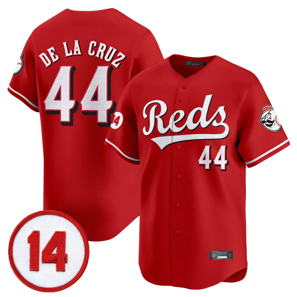 Boles C.Reds #44 Elly De La Cruz Player Red Vapor Premier Limited Home Stitched Jerseys