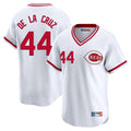 Boles C.Reds #44 Elly De La Cruz Player White Cooperstown Collection Limited Stitched Jerseys