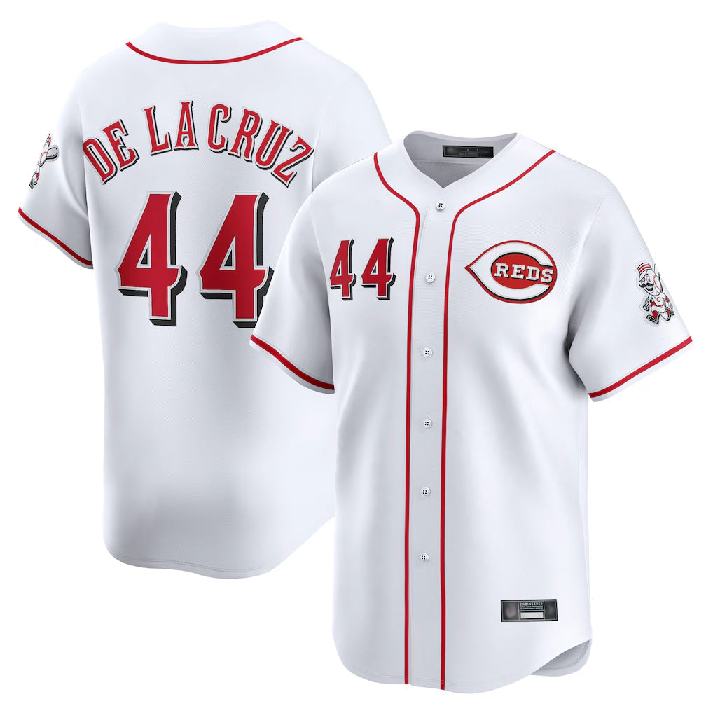 Boles C.Reds #44 Elly De La Cruz Player White Home Limited Stitched Jerseys