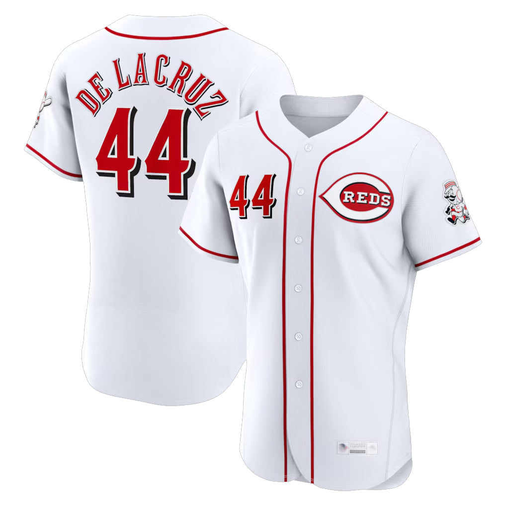 Boles C.Reds #44 Elly De La Cruz Player White Limited Elite Home Stitched Jerseys