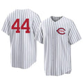 Boles C.Reds #44 Elly De La Cruz Player White Stripe Field of Dreams Game Home Stitched Jerseys
