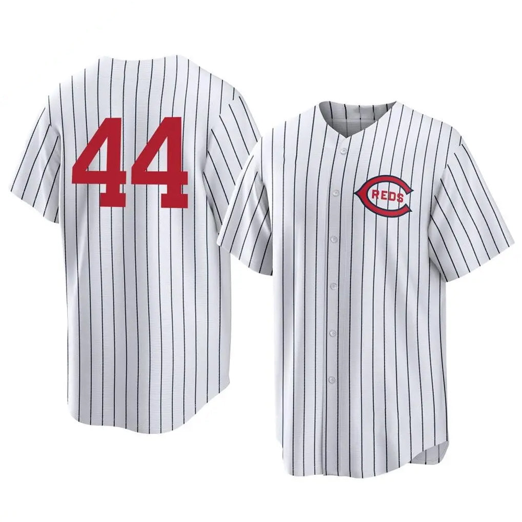 Boles C.Reds #44 Elly De La Cruz Player White Stripe Field of Dreams Game Home Stitched Jerseys