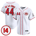 Boles C.Reds #44 Elly De La Cruz Player White Vapor Premier Limited Home Stitched Jerseys