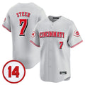 Boles C.Reds #7 Spencer Steer Player Gray Vapor Premier Limited Home Stitched Jerseys