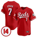 Boles C.Reds #7 Spencer Steer Player Red Vapor Premier Limited Home Stitched Jerseys