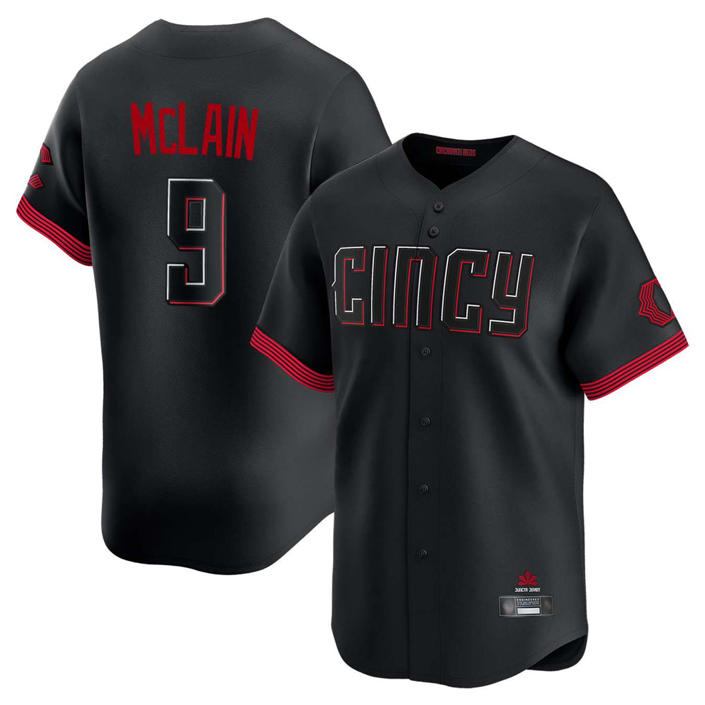 Boles C.Reds #9 Matt McLain Player Black City Connect Home Limited Stitched Jerseys