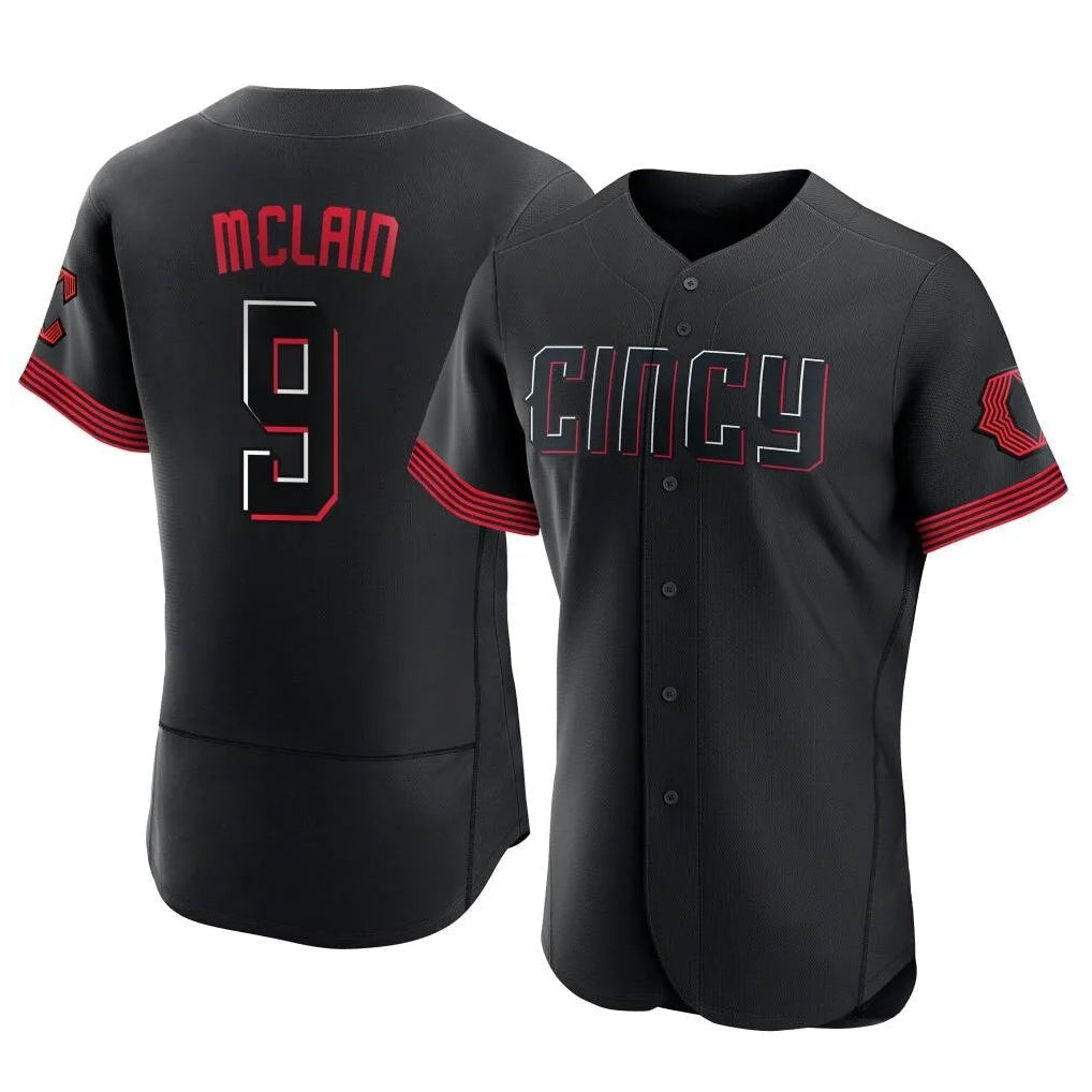Boles C.Reds #9 Matt McLain Player Black City Connect Limited Elite Home Stitched Jerseys