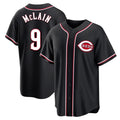 Boles C.Reds #9 Matt McLain Player Black Fashion Out Home Game Stitched Jerseys