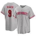 Boles C.Reds #9 Matt McLain Player Gray Home Game Stitched Jerseys