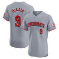 Boles C.Reds #9 Matt McLain Player Gray Limited Elite Home Stitched Jerseys