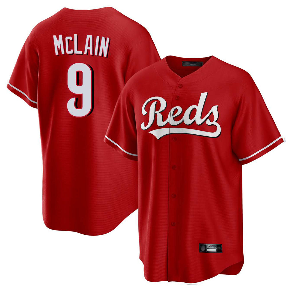 Boles C.Reds #9 Matt McLain Player Red Home Game Stitched Jerseys