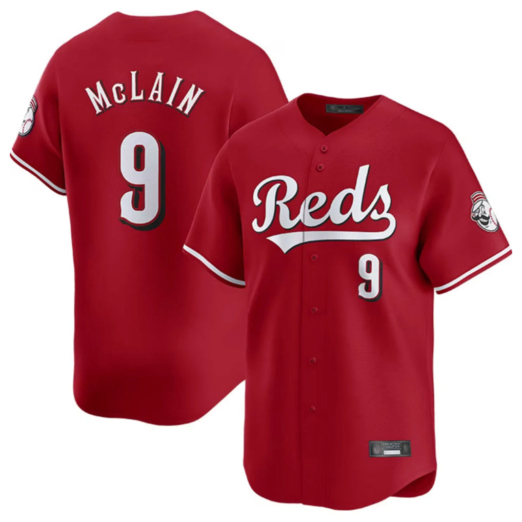 Boles C.Reds #9 Matt McLain Player Red Home Limited Stitched Jerseys