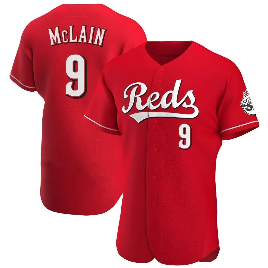 Boles C.Reds #9 Matt McLain Player Red Limited Elite Home Stitched Jerseys