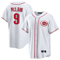 Boles C.Reds #9 Matt McLain Player White Game Home Stitched Jerseys