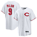Boles C.Reds #9 Matt McLain Player White Home Game Stitched Jerseys