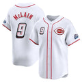 Boles C.Reds #9 Matt McLain Player White Speedway Classic Home Limited Stitched Jerseys