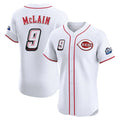 Boles C.Reds #9 Matt McLain Player White Speedway Classic Limited Elite Home Stitched Jerseys