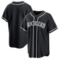 Boles C.Rockies Black Fashion Out Home Game Blank Player Stitched Jerseys