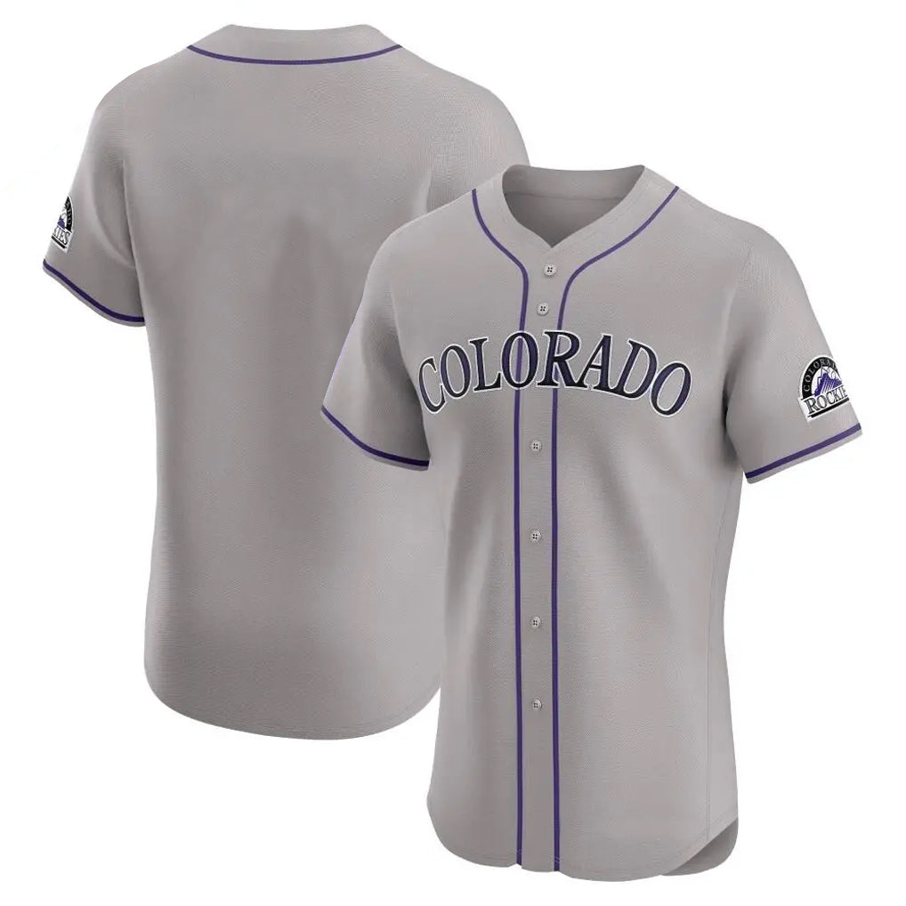 Boles C.Rockies Gray Limited Elite Home Blank Player Stitched Jerseys